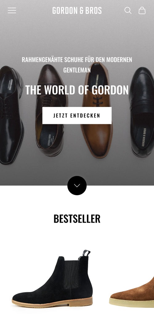 Rahmengenähte Herrenschuhe, Bestseller mit schwarzen und braunen Ankle Boots, jetzt entdecken.