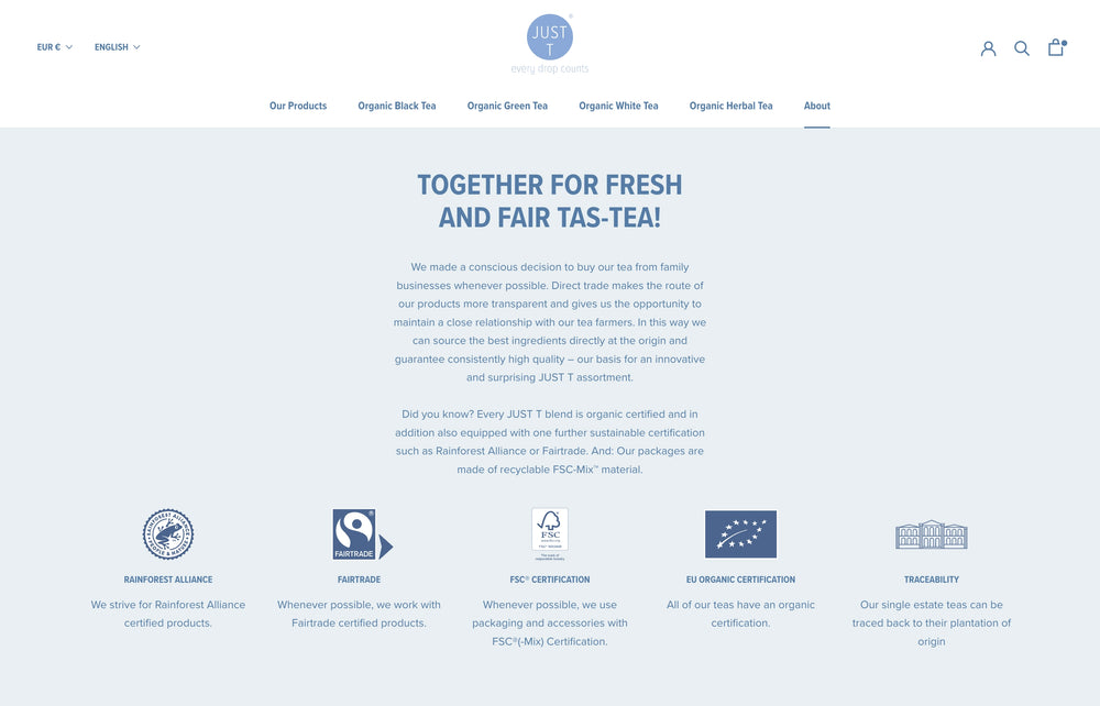 Zusammen für frischen und fairen Tee!