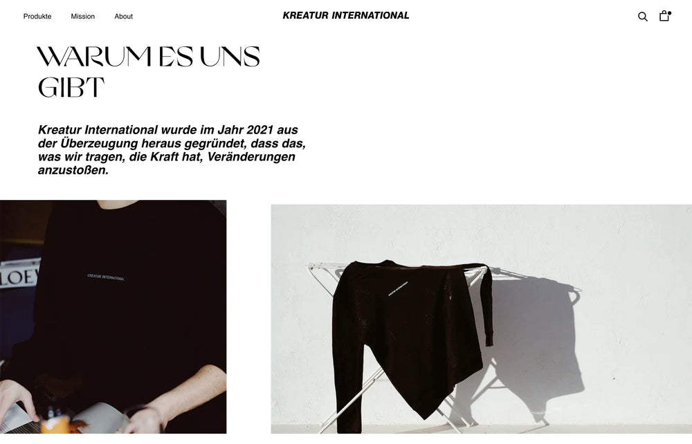 Schwarzer Pullover hängt auf hellen Hintergrund. Text über Motivation zur Veränderung.