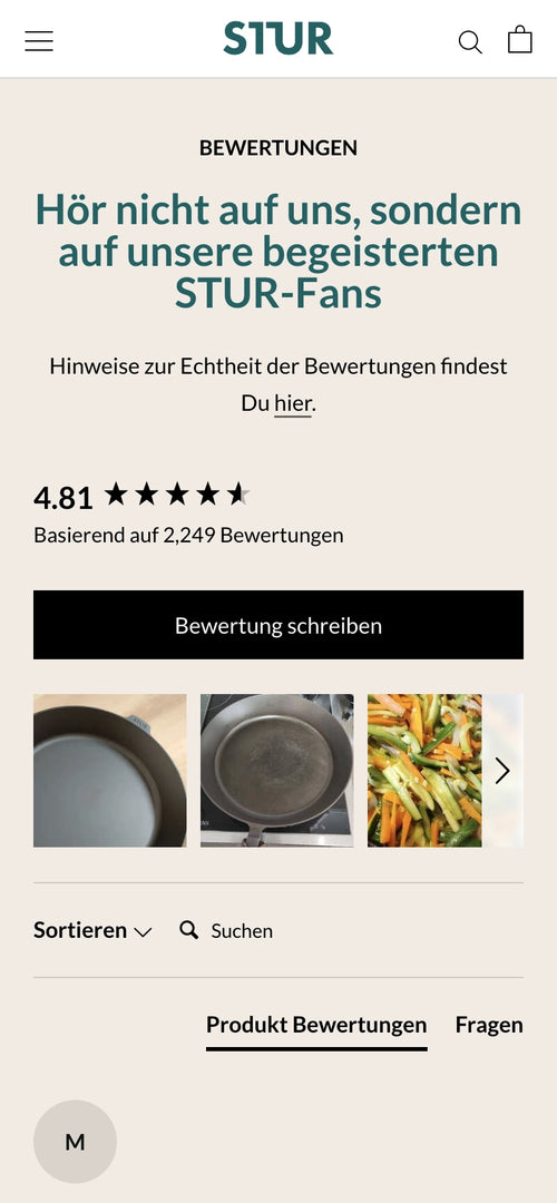 Bewertungen von STUR-Fans mit 4,81 Sternen basierend auf 2.249 Bewertungen, inklusive Bilder.