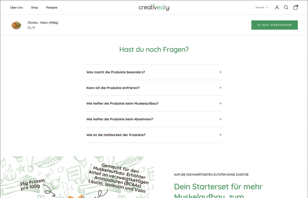 Hast du noch Fragen? Liste von FAQs zu Produkten und deren Anwendung.