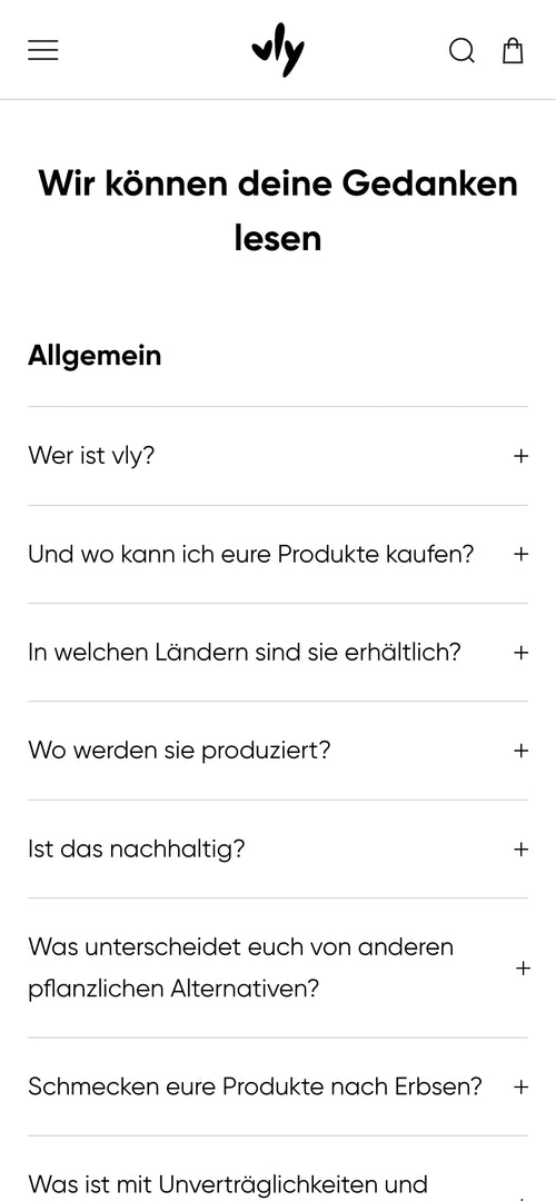 Text auf weißem Hintergrund: Wir können deine Gedanken lesen. Allgemein. Verschiedene Fragen folgen.